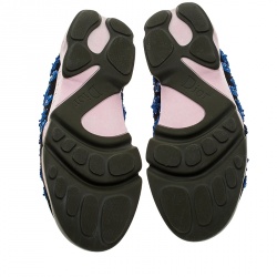 مملوكة مسبقًا حذاء رياضي ديور فيوجن سليب أون وردي فاتح شبكة مزخرفة مقاس 37.5