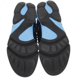 Pre Owned Dior Black Sequin Sneakers Size 38.5