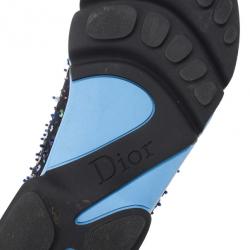 Pre Owned Dior Black Sequin Sneakers Size 38.5