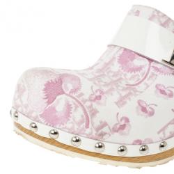 مملوكة مسبقًا Dior Pink Diorissimo Wooden Clogs Size 38.5