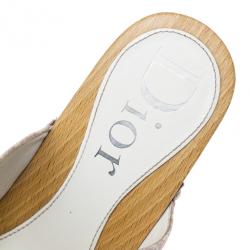 مملوكة مسبقًا Dior Pink Diorissimo Wooden Clogs Size 38.5