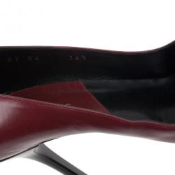 مملوكة مسبقًا Dior Red Leather Heart Logo Pumps Size 36.5