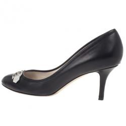 مملوكة مسبقًا Dior Black Leather Buckle Pumps Size 40