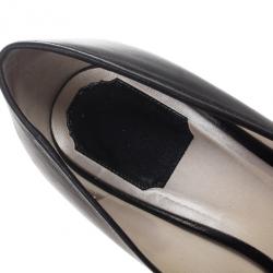 مملوكة مسبقًا Dior Black Leather Buckle Pumps Size 40