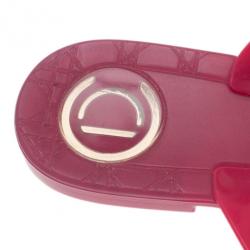 Pre Owned صندل ديور وردي جيلي ثونغ مقاس 39