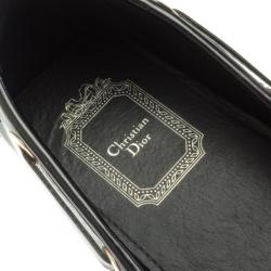 مملوكة مسبقًا Christian Dior Black Patent Leather 'CD' Loafers Size 36