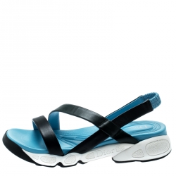 Dior Tricolor Leather Fusion Strappy Sandals Size 39