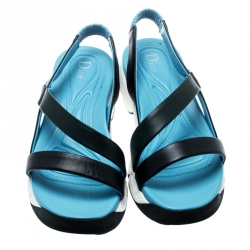 Dior Tricolor Leather Fusion Strappy Sandals Size 39