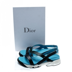 Dior Tricolor Leather Fusion Strappy Sandals Size 39