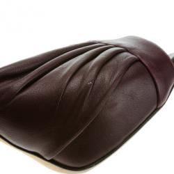 Pre Owned Dior Pleated Leather Slingback Sandals Size 36.5