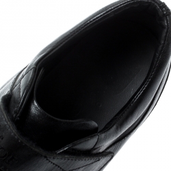 Pre Owned Dior Black Leather And Suede Velcro Sneakers Size 38