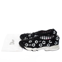 مملوكة مسبقًا حذاء رياضي ديور مرصع فيوجن شبك أسود مقاس 39