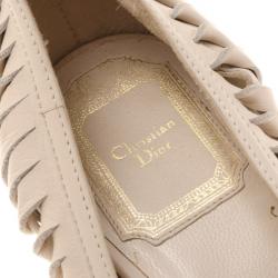 مملوكة مسبقًا Dior Cream Twisted Leather Pumps Size 37