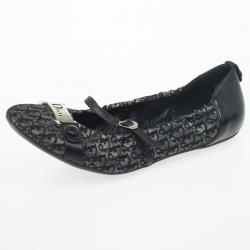 Pre Owned Christian Dior Diorissimo Mary Jane Ballet Flats Size 38