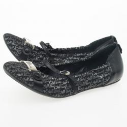 Pre Owned Christian Dior Diorissimo Mary Jane Ballet Flats Size 38