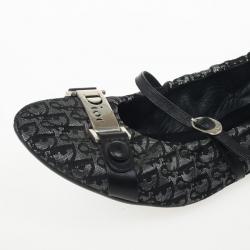 Pre Owned Christian Dior Diorissimo Mary Jane Ballet Flats Size 38