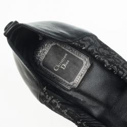 Pre Owned Christian Dior Diorissimo Mary Jane Ballet Flats Size 38