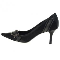 مملوكة مسبقًا Christian Dior Black Pointed Toe Buckle Pumps Size 38.5