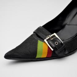 مملوكة مسبقًا Dior Black ‘Rasta’ Collection Pumps Size 39