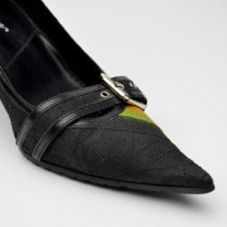 مملوكة مسبقًا Dior Black ‘Rasta’ Collection Pumps Size 39