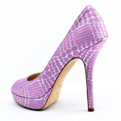 Pre Owned Christian Dior Pink Brocade Miss Dior Peep Toe Platform Pumps Size 36