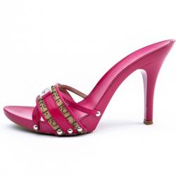 مملوكة مسبقًا Christian Dior Pink Monogram Slides Size 38