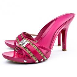 مملوكة مسبقًا Christian Dior Pink Monogram Slides Size 38