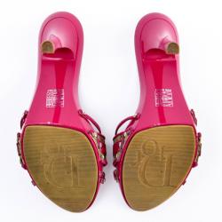 مملوكة مسبقًا Christian Dior Pink Monogram Slides Size 38