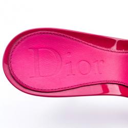 مملوكة مسبقًا Christian Dior Pink Monogram Slides Size 38