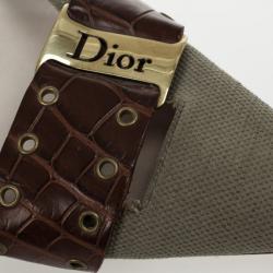مملوكة مسبقًا Christian Dior Croc Embossed Mules Size 37