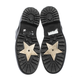 مملوكة مسبقًا حذاء بوت كاحل ديور ديوريونيت كومبات جلد بروغ أسود مقاس 37