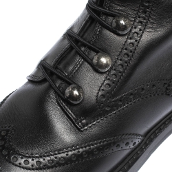 مملوكة مسبقًا حذاء بوت كاحل ديور ديوريونيت كومبات جلد بروغ أسود مقاس 37