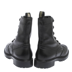 مملوكة مسبقًا حذاء بوت كاحل ديور ديوريونيت كومبات جلد بروغ أسود مقاس 37