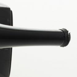 Pre Owned Christian Dior Black Patent Leather Idyll Slides Size 37.5