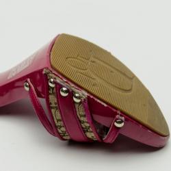 مملوكة مسبقًا Christian Dior Pink Monogram Slides Size 38