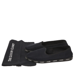 مملوكة مسبقًا Dior Black Technical Fabric J'adior Slip on Flats Size 40