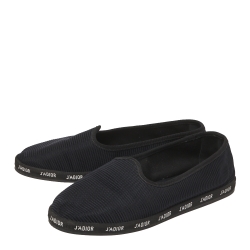 مملوكة مسبقًا Dior Black Technical Fabric J'adior Slip on Flats Size 40