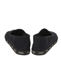مملوكة مسبقًا Dior Black Technical Fabric J'adior Slip on Flats Size 40
