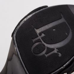 مملوكة مسبقًا Dior Black Embroidered Slides Size 38