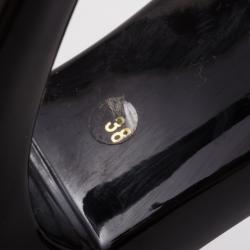 مملوكة مسبقًا Dior Black Embroidered Slides Size 38