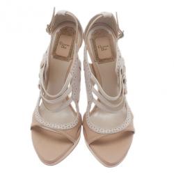 مملوكة مسبقًا Dior Two-Tone Leather Mary Jane Pumps Size 38