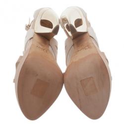 مملوكة مسبقًا Dior Two-Tone Leather Mary Jane Pumps Size 38