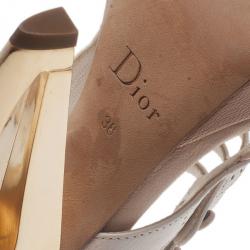 مملوكة مسبقًا Dior Two-Tone Leather Mary Jane Pumps Size 38