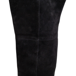 مملوكة مسبقًا Dior Black Suede Knee Length Boots Size 37.5