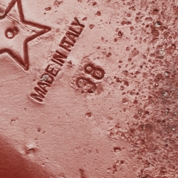 Pre Owned Dior Brown Canvas Dway Flat Slides Size 38