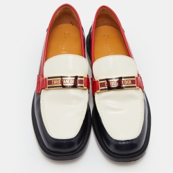 Dior Multicolor Leather Code Slip On Loafers Size 38.5
