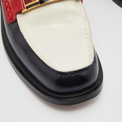 Dior Multicolor Leather Code Slip On Loafers Size 38.5