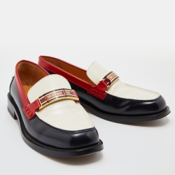 Dior Multicolor Leather Code Slip On Loafers Size 38.5