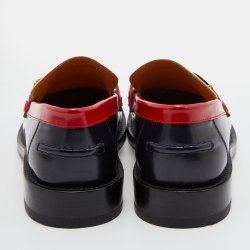 Dior Multicolor Leather Code Slip On Loafers Size 38.5
