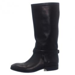 مملوكة مسبقًا Dior Black Leather Riding Knee Boots Size 36.5